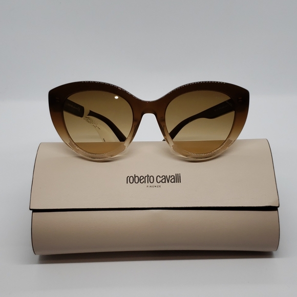 Roberto Cavalli Cat Eye Brown Sunglasses - Picture 5 of 8